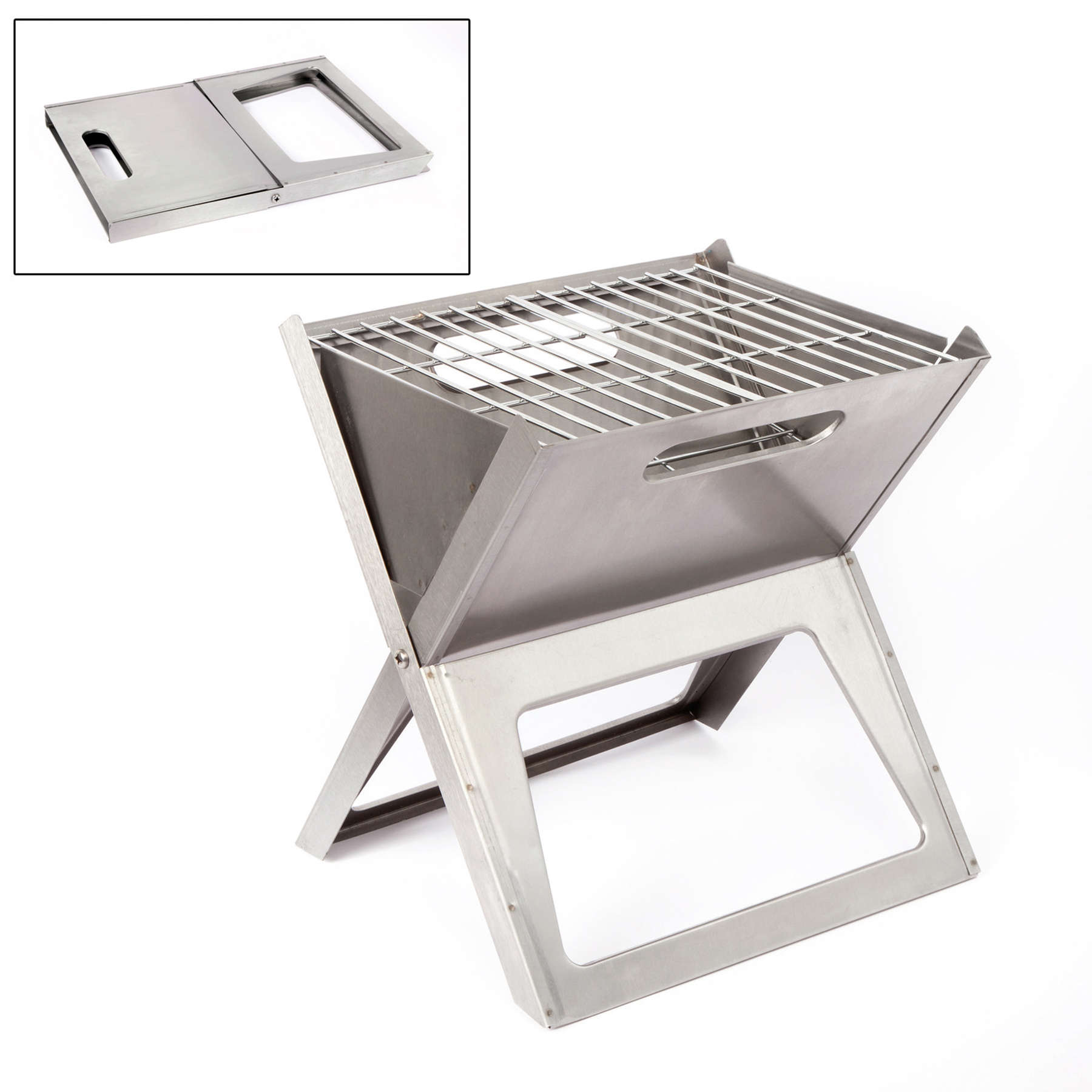   Bo-Camp Notebook / Fire Basket Compact Silver (8108347)